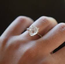 Made To Order Raw Quartz Solitaire Ring Natural Rough Uncut Gemstone Engagement Ring Promise Ring Minimalist Boho Dainty Sterling Siver Raw Diamond Engagement Rings Raw Diamond Rings Gemstone Engagement Rings