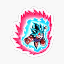 Inflicts attribute downgrade +15% to strike damage received. Super Saiyan Blue Kaioken Stickers Redbubble