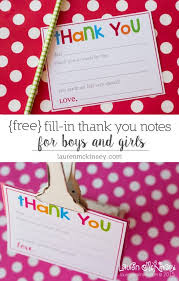 Fill In Thank You Notes Freebie Made To Be A Momma Birthday Thank You Cards Birthday Thank You Notes Thank You Cards From Kids