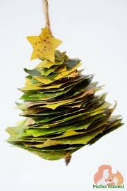 The Christmas Tree Nature Craft You Ll Ooo And Aaah Over Mother Natured Christmas Tree Crafts Christmas Leaves Paper Christmas Decorations