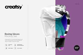 It features a young woman at the starting blocks of a race in a sleeveless sports jersey. Boxing Gloves Mockup Set Creative Photoshop Templates Creative Market