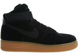 The low sneaker was realised in '83 (a year after the high top) and caught the attention of the sneakerhead community; Nike Air Force 1 High 07 Lv8 Suede Black Black Gum Med Brown Aa1118 001