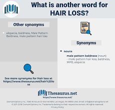 *goes silent and stares at my long hair, then grabs a bottle off a shelf* well, we have this one. me: Synonyms For Hair Loss Thesaurus Net