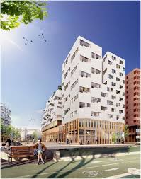 Mixed Use Building In Paris Winning Proposal Soa Architectes Mix Use Building Facade Architecture Residential Architecture
