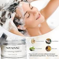 Amazon.com: VOLLUCK White Hair Color Wax Pomades 4.23 oz