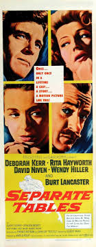 Separate Tables 1958 Wendy Hiller Best Supporting Actress Oscar 1958 Old Movie Posters Movie Posters Classic Movie Posters