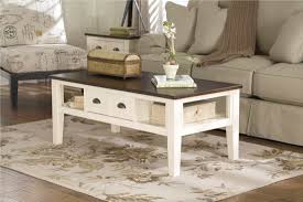 Whitesburg Two Tone Rectangular Cocktail Table Coffee Table Ashley Furniture Coffee Table White