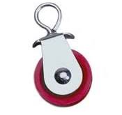 Nylon Swivel Pulley-1 7/8" White Stainless Steel
