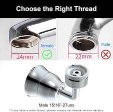 Soft rubber nozzles make the sprayer easy to clean, maintaining a lasting powerful flow. Buy Sink Faucet Aerator Attachment 720 Swivel Big Rotable Dual Spray Settings High Flow Faucet Adapter For Bathroom Tap Kitchen Faucet Attachment With Teflon Tape Washers Male 15 16 27uns Online In Vietnam B08pz7q3q6