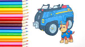 See more ideas about paw patrol coloring, paw patrol, paw. Paw Patrol Chase Characters And His Police Car Coloring Book Baby Safary Channel Collection Youtube