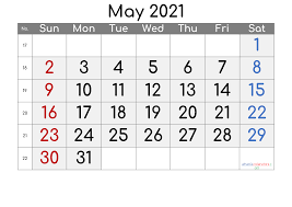 Are you looking for a printable calendar? Free May 2021 Calendar With Week Numbers