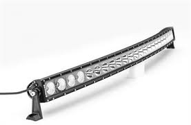 50 Inch Single Row Curved Led Light Bar At 240 Watts With 24 Large Cree Leds Is Custom Made To Zroadz Specificatio Curved Led Light Bar Led Lights Bar Lighting