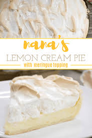 This Easy Lemon Cream Pie With Meringue Recipe Is One You Ll Want To Save And Make Over And Over Aga Lemon Cream Pies Best Dessert Recipes Dessert Recipes Easy