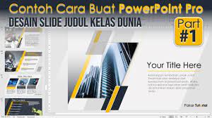 Download 61+ background ppt untuk skripsi terbaik … contoh slide di kanan lebih kreatif dan mudah dicerna audiens. Contoh Cara Membuat Power Point Pro Yang Menarik Youtube