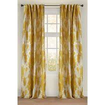 A fine, metallic gold overlay defines each flower. Metallic Gold Curtains Wayfair