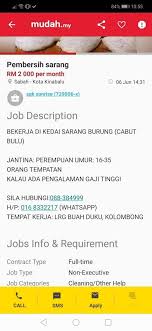 Find out what works well at mudah.my from the people who know best. Sabah Vacancy From Mudah My Link Pembersih Sarang Facebook