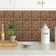 Bhf2773 Copper Tin Tile Peel And Stick Backsplash By Brewster Tin Tiles Peel N Stick Backsplash Peel And Stick Wallpaper