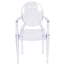 Flash Furniture Transparent Crystal Ghost Chair With Arms Walmart Com In 2020 Ghost Chair Chic Office Chair Kids Outdoor Chairs