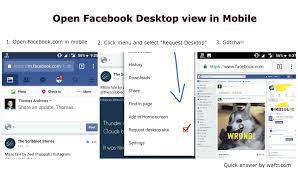 1st account on firefox and second one is ie. Open Facebook Desktop Version In Mobile Facebook Full Site Waftr Com