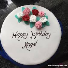 Birthday Cake Images With Name Angel Happy Birthday Angel Happy Birthday Cake Images Happy Birthday Cake Photo Happy Birthday Cake Pictures