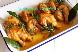 Coquelets Rotis Au Romarin A La Sarriette Et Au Laurier Grelinette Et Cassolettes Coquelet Roti Coquelet Recette Coquelet