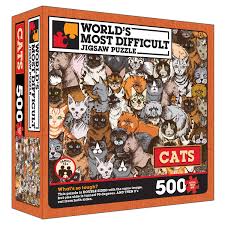 Check spelling or type a new query. World S Most Difficult Jigsaw Puzzle Cats Double Sided Puzzle 15 In Wood Expressions
