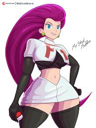 MrStudMuffin on X: New pinup of Jessie from Team Rocket! Will make a NSFW  version of her as well which I will post first on my patreon where you can  support my