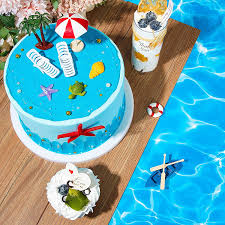 Maybe you would like to learn more about one of these? Buy 12 Pieces Hawaiian Beach Cake Decoration Summer Beach Chair And Umbrella Cake Toppers Green Palm Tree Cake Toppers For Hawaiian Theme Birthday Wedding Party Baby Shower Party Decoration Supplies Online In