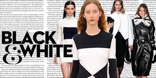 You could also pick some lovely black and white dresses with just a splash of color or just some amazing prints. Black And White Trend Fashion Magazine