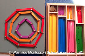 It S A Polygon Kind Of Day The Montessori Geometric Stick Material Is Used In The Elementar Montessori Elementary Montessori Activities Mathematics Geometry