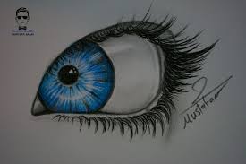 درس رسم العين بالرصاص والالوان الخشبية للمبتدئين خطوة بخطوة colorful drawings eye drawing art
