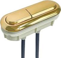 WinZo Golden Oval Toilet Button for Dual Flush Tank Valve ...
