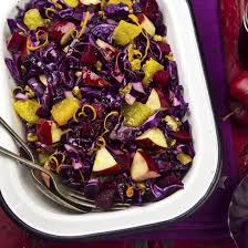 Salade De Chou Rouge A La Pomme Et A L Orange Recette Salade Chou Rouge Chou Rouge Aux Pommes Salade De Chou