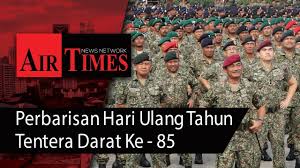 Meriam tersebut akan dioperasikan oleh tentera darat malaysia. Sambutan Hut Td Ke 85 Gilang Gemilang Air Times News Network