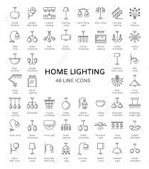 Different Kinds Of Wall Ceiling Table And Floor Lamps Home Royalty Free Cliparts Vectors And Stock Illustration Image 102960313