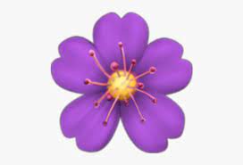 Purple Flower Emoji Png Transparent Png Transparent Png Image Pngitem