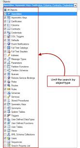 Customizable Searches Specify The Object Types To Be Searched Sqlserver Sqldatabase Sql Server Search Diagram