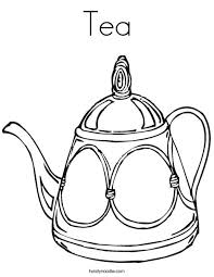 Babies and toddlers could personalise. Tea Coloring Page Twisty Noodle