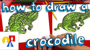 Draw this cute crocodile by following this drawing lesson. How To Draw A Realistic Crocodile Youtube