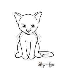 Add back leg with help of a curvy line. How To Draw A Cat Easy Drawing Tutorial Skip To My Lou