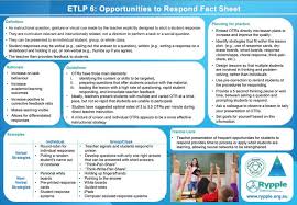 Opportunities to respond