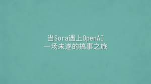 当Sora遇上OpenAI：一场未遂的搞事之旅- 选英