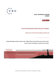 44 alin.(6) din legea 334/2006 (sinteză raport control). Pdf State Resources And Pocket Money Shortcuts For Party Funding In Romania