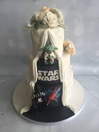 Star Wars Yoda Darth Vader Wedding Cake Hidden Panel Star Wars Wedding Cake Star Wars Wedding Star Wars Wedding Theme