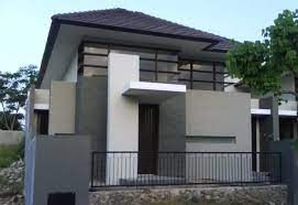 Atap yang panjang dan miring akan membuat rumah terlihat lebih panjang. 30 Warna Cat Rumah Minimalis Keren Dengan Kesan Modern Dan Elegan