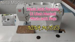 Mesin jahit portable, didesain serba otomatis dan ergonomis, sangat cocok untuk mesin jahit rumah tangga, memiliki 23 pola jahitan, 4 langkah pelobang kancing, pemotong benang, pemutar bobbin otomatis, tombol pengatur pola jahitan, tombol pengatur panjang jahitan, tombol pengatur. Merubah Mesin Jahit Portable Menjadi Mesin Jahit Meja Turns A Portable Into A Table Sewing Machine Youtube