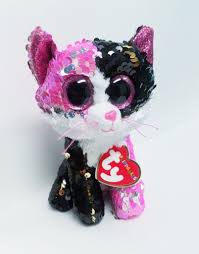 Black And White Beanie Boo Cat Malibu Ty Cat Beanie The Willows Shop Boutique Cat Beanie Beanie Boo Dogs New Beanie Boos