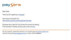 Sample bank account verification letter. Paysera