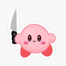 Get My Art Printed On Awesome Products Support Me At Redbubble Rbandme Https Www Redbubble Com I Sticker Kirby Knife By Luc Kirby Anime Stickers Kirby Art