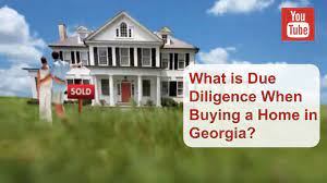 Buying a house in georgia. What Is Due Diligence When You Re Buying A Home In Georgia Youtube
